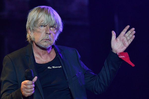 Le chanteur Renaud lors des Francofolies à La Rochelle, en juillet 2017.