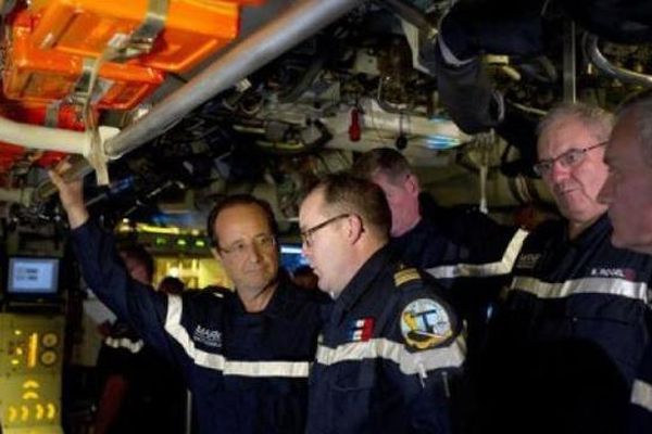 Visite du Président Hollande sur le Terrible