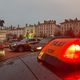 Mobilisation des taxis sur la place Bellecour de Lyon le lundi 2 décembre.