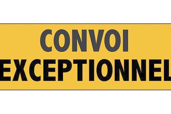 Le passage d'un convoi exceptionnel pourrait occasionner une gêne à la circulation.