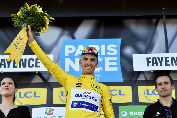 Julian Alaphilippe (Quick Step) a conservé le maillot jaune de leader du Paris-Nice
