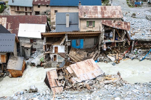 Le hameau de la Bérarde ravagé par la crue torrentielle - juin 2024