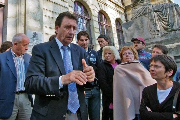 Raymond Vall, alors maire de Fleurance, en 2007