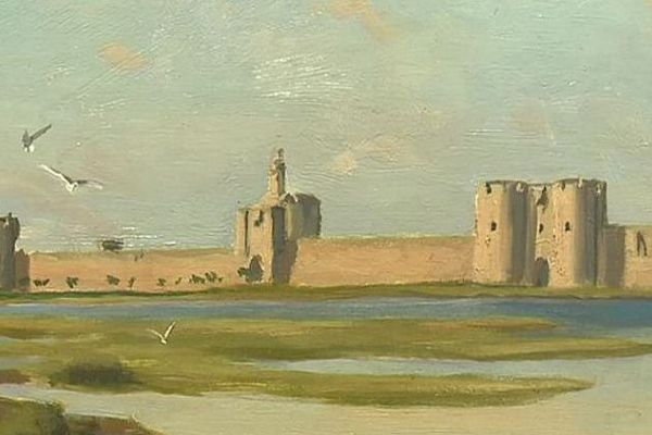 Les remparts d'Aigues-Mortes peints par Frédéric Bazille