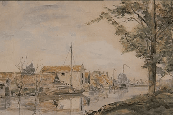 Johan Barthold découvre la Normandie en 1847 et tombe sous le charme du Port de Honfleur