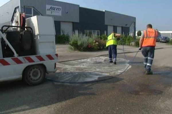 le lieu de l'accident mortel