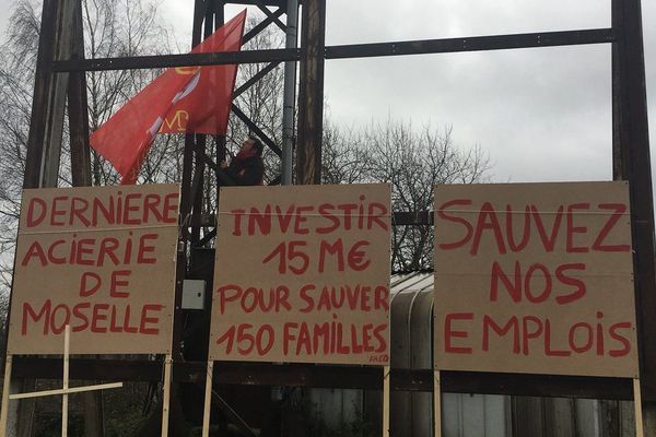 Mobilisation des salariés d'Ascométal ce mercredi 31 janvier. 