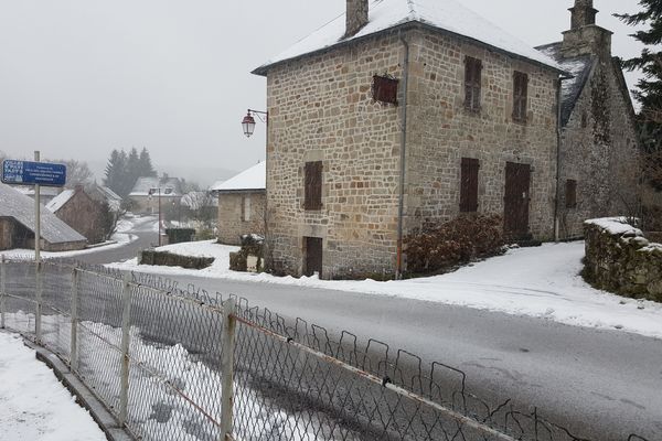 La neige à Soudeilles, en Corrèze, le 29 janvier