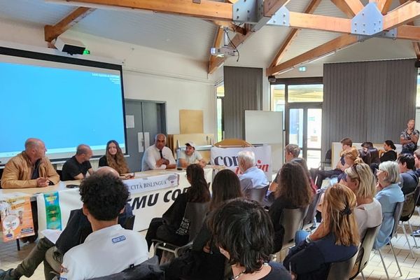 Le collectif Parlemu Corsu a présenté la Currilingua au lycée agricole de Sartène.