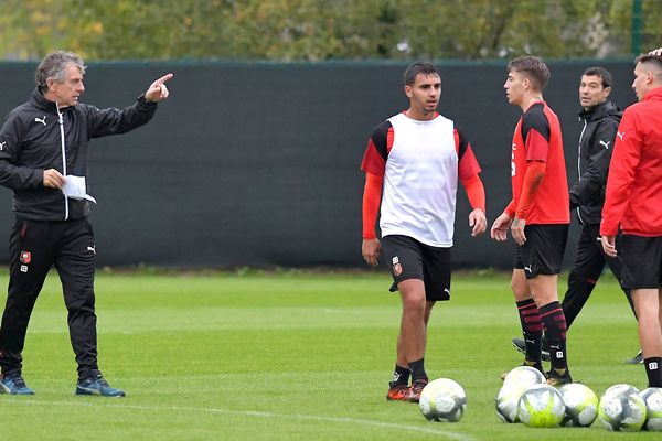 Entraînement du Stade rennais le 23 octobre 2017