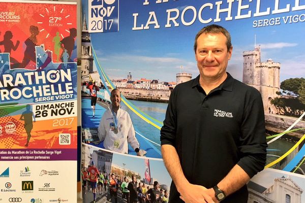 Dominique Rougé, le nouveau président du Marathon de La Rochelle.