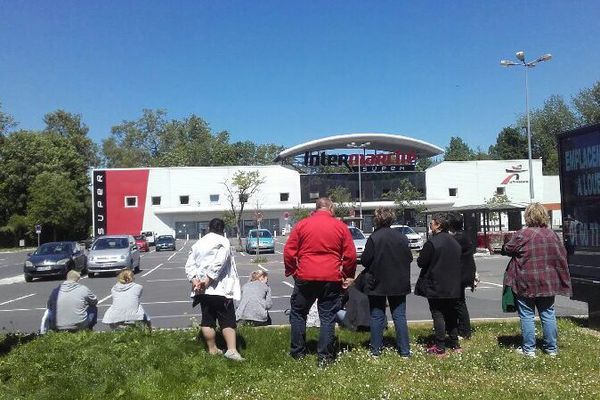 Un supermarché de Provins, en Seine-et-Marne, visé par une tentative de braquage, le 26 mai 2017.