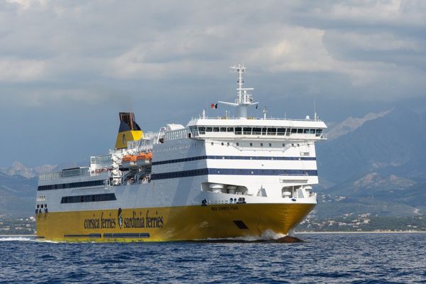 ILLUSTRATION - Le Mega Express Four de la compagnie italienne Corsica Ferries 