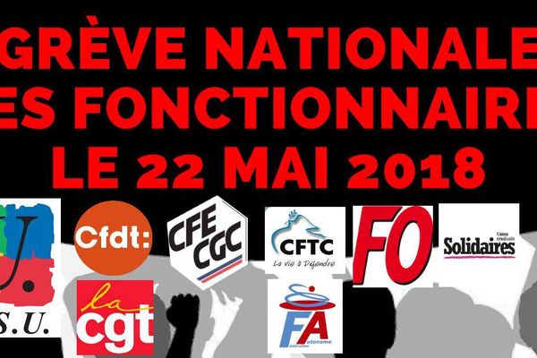 8 fédérations de fonctionnaires appellent à cesser le travail.