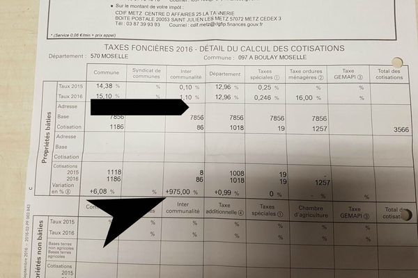 La taxe d'enlèvement des ordures ménagères a augmenté fortement dans le secteur de Boulay