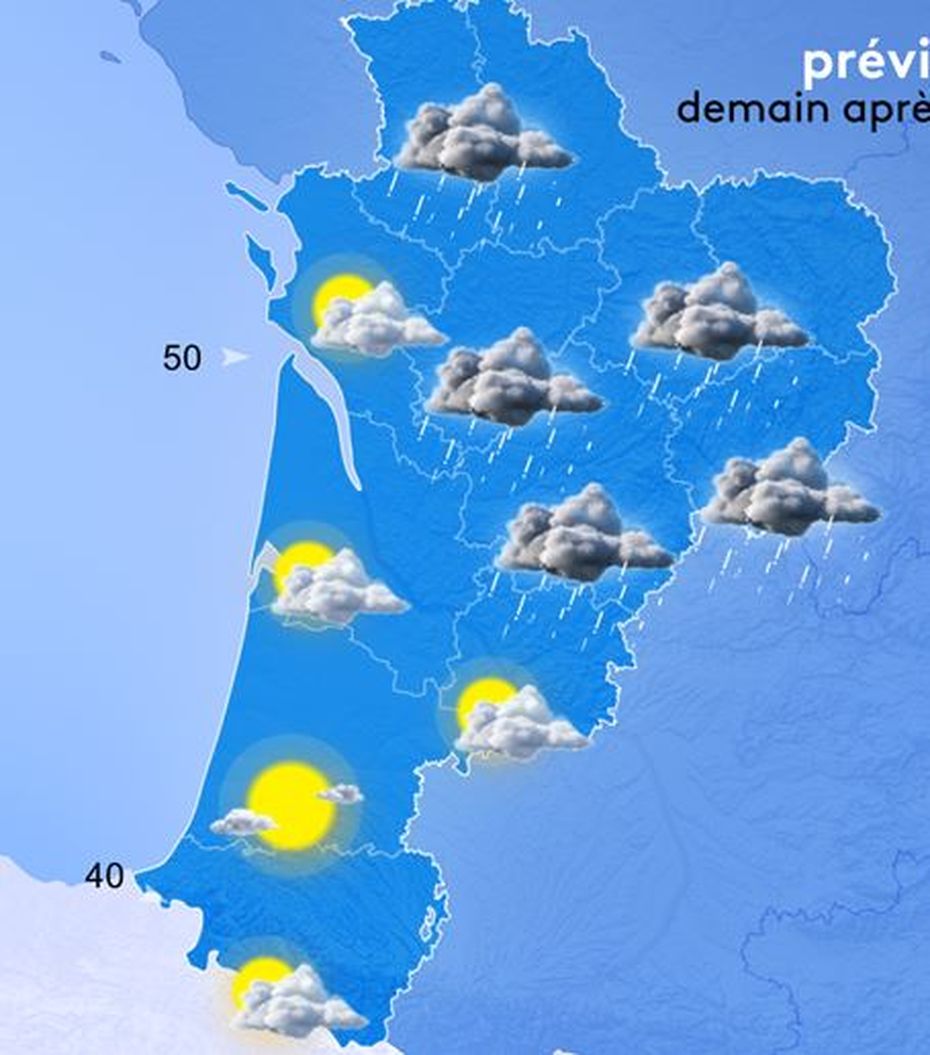 Les Prévisions Météo France 3 Nouvelle-aquitaine Du Samedi 7 Août