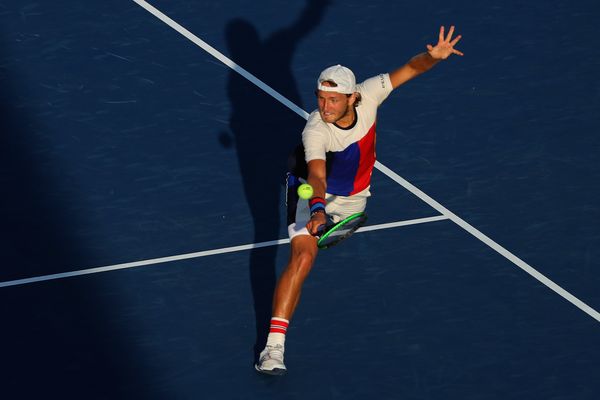 Lucas Pouille ce mercredi à l'US Open