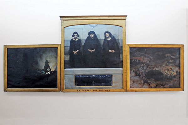 Triptyque "La pensée aux absents" de André Devambez