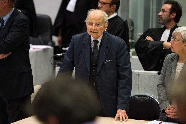 Jacques Servier à l'audience au tribunal de Nanterre