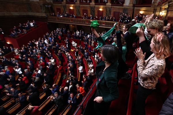 Réunis en congrès, 780 parlementaires ont voté pour et 72 ont voté contre l'inscription de l'IVG dans la constitution.