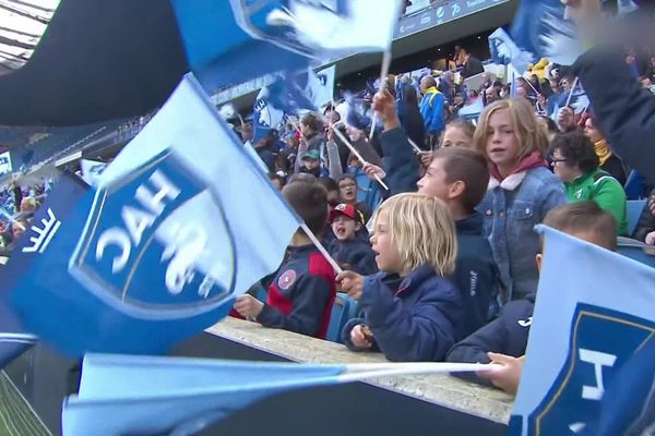 Le HAC et ces jeunes supporters espèrent un retour en Ligue 1