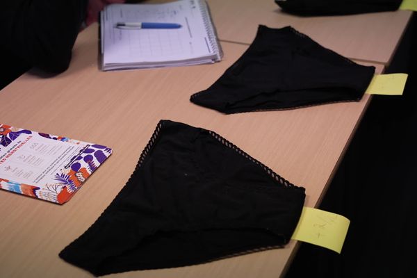 Depuis un an, l'Université de Rouen Normandie a commencé la distribution de culottes menstruelles.