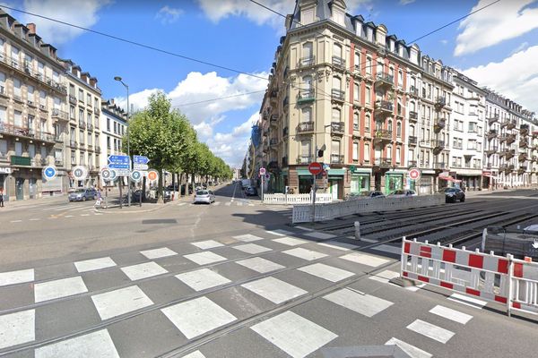 Un accident a eu lieu le dimanche 25 septembre à 6h25, à l'angle du boulevard de Lyon et de la rue de Molsheim à Strasbourg.