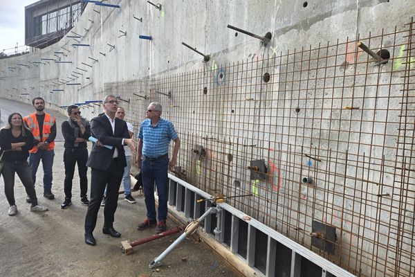 Pierre Savelli sur le chantier de l'Ondina, à Bastia.