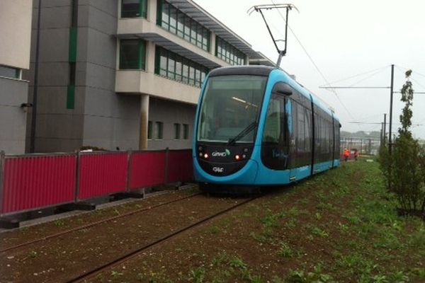 La première sortie du Tramway de Besançon 