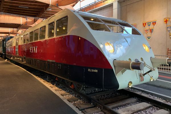 Le temps d’un week-end, cette pièce unique quitte la Cité du train de Mulhouse pour sa cité d’origine.