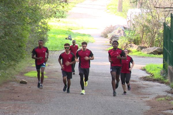 Dernier entraînement des jeunes de l'Epide de Marseille pour la 45e édition de la course Marseille-Cassis.