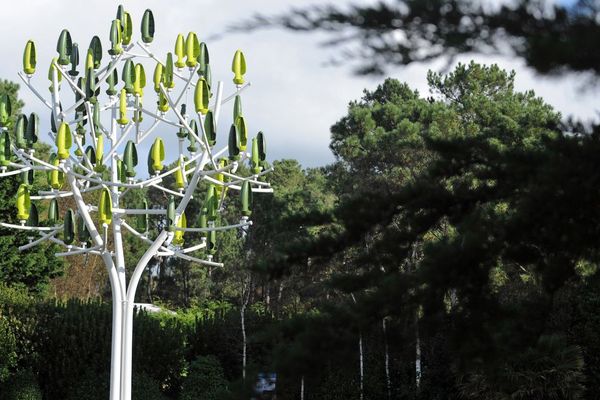 Arbre à vent à la Cité des télécoms à Pleumeur Bodou (Côtes-d'Armor)