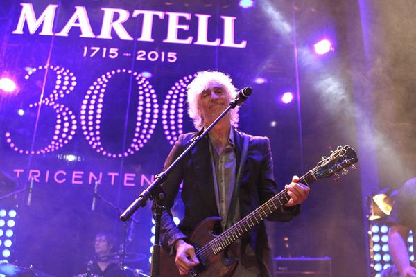 Le chanteur Louis Bertignac en concert pour le tricentenaire de Martell.