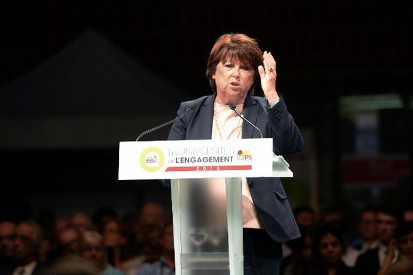 Martine Aubry ce samedi aux "Universités de l'Engagement" du PS à Lomme.