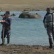 Les inspecteurs de l'OFB effectuent aussi bien des contrôles sur les plages qu'en mer, auprès des pêcheurs et des touristes pour s'assurer du respect de la biodiversité de Chausey.