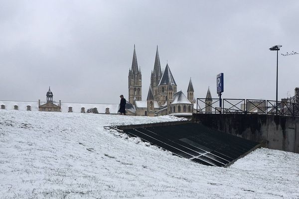 neige à Caen le 19 mars 2018