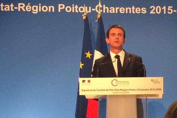 Manuel Valls à Poitiers, ce 4 mai. 