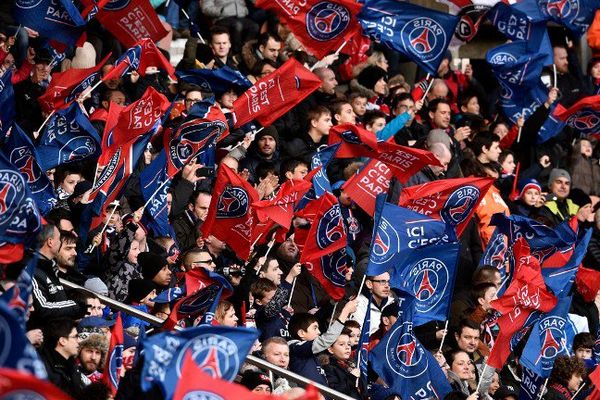 Les supporters du PSG au Parc des Princes lors du match contre Toulouse, le 21 février 2015.