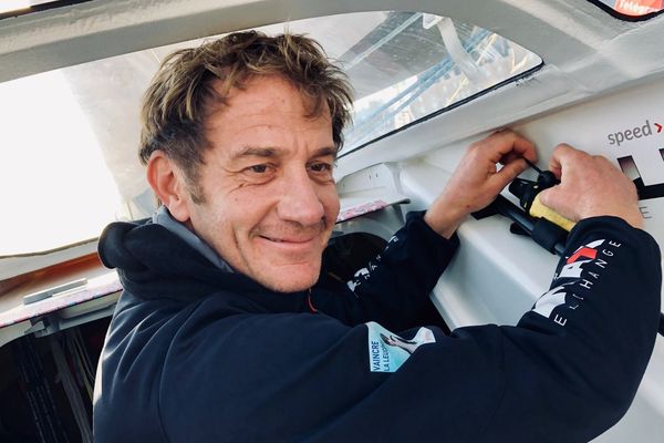 Olivier Cardin barrera le Class40 Région Normandie dans la Route du Rhum 2018. 