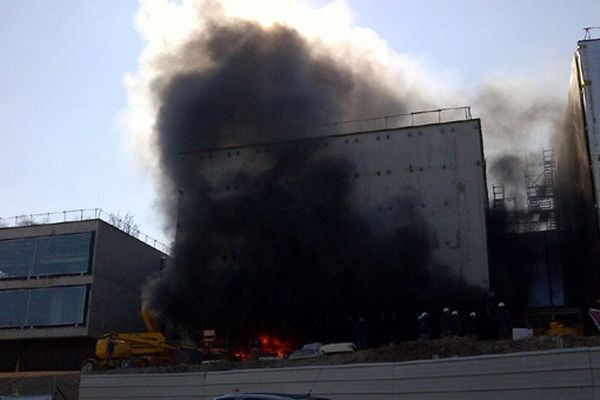 L'incendie sur le chantier du musée Soulages à Rodez