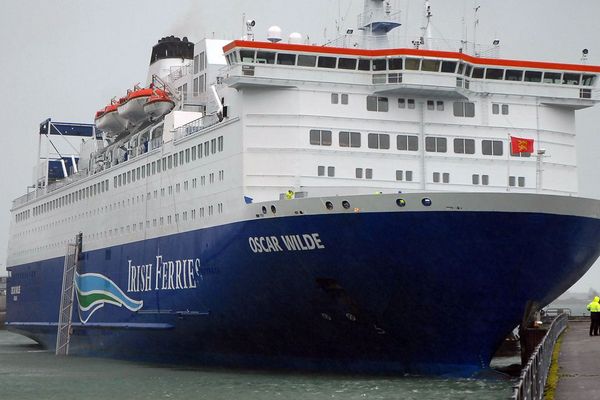 L'Oscar Wilde de la compagnie Irish Ferries à Cherbourg