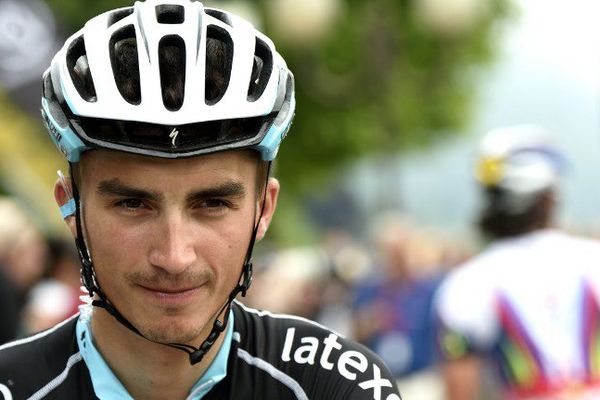 Julian Alaphilippe photographié lors de la seconde édition du Critérium du Dauphiné le 8 juin 2015. 