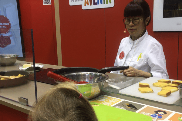 Un atelier cuisine anti-gaspi, au salon de l'agriculture.