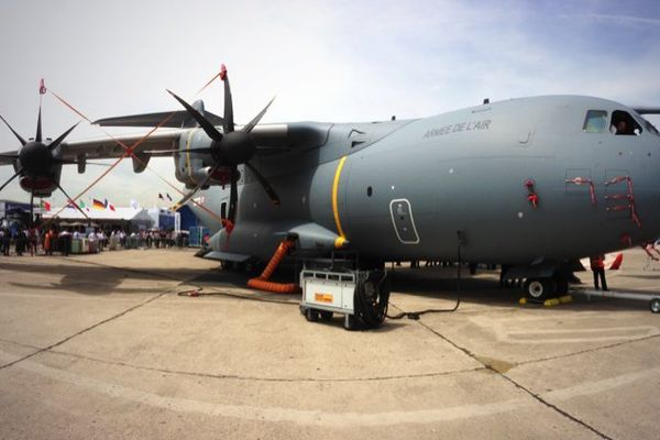 L'avion de transport militaire européen est l'une des grandes vedettes du 50ème Salon aéronautique du Bourget, où il vole pour la première fois.