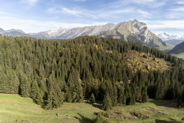 Illustration. Le projet de cette retenue collinaire devait être implanté sur le plateau de Beauregard, dans la station de La Clusaz (Haute-Savoie).