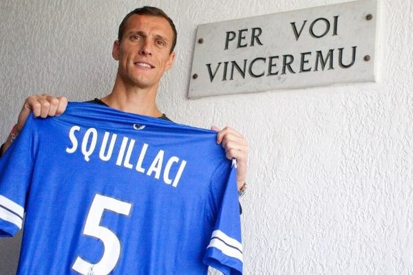 Sebastien Squillaci, au stade Armand Cesari, le 19 juillet 2013