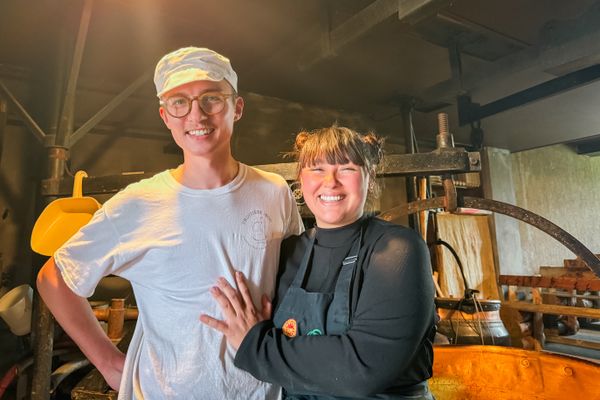 Paco Jansen et Amandine Luong ont repris la fruitière de la Thoiria il y a deux ans