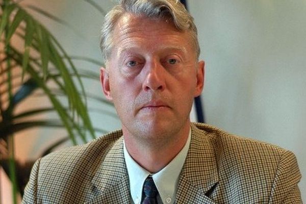 Philippe Bernard, ancien dirigeant du FN du Nord, en août 2004, à l'université d'été du FN. 