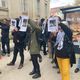 Manifestation de soutien à un maçon jugé pour avoir enfariné le député RN du Gard Alexandre Allegret-Pilot.