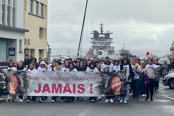 Marche blanche à Brest ce samedi 18 février, en mémoire d'Héléna Cluyou, l'étudiante dont le corps a été retrouvé calciné  dans la forêt domaniale de Landévennec, à Argol (Finistère)